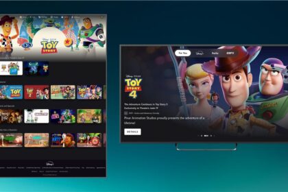 Toy Story titles on Disney+ with Toy Story 4 highlighted