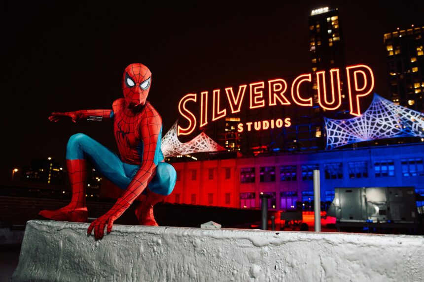 Spider-Man Takes Over Silvercup Studios in Queens