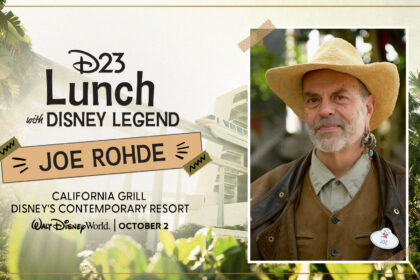 D23 Lunch with Disney Legend Joe Rohde key art at California Grill