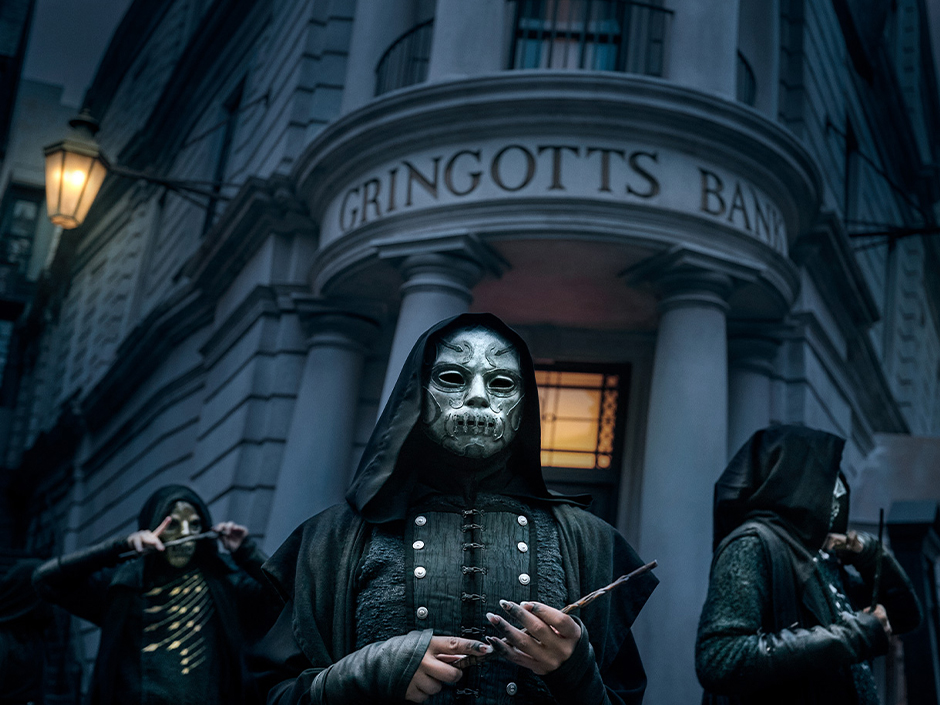 Death Eaters in Diagon Alley at Universal Studios Florida