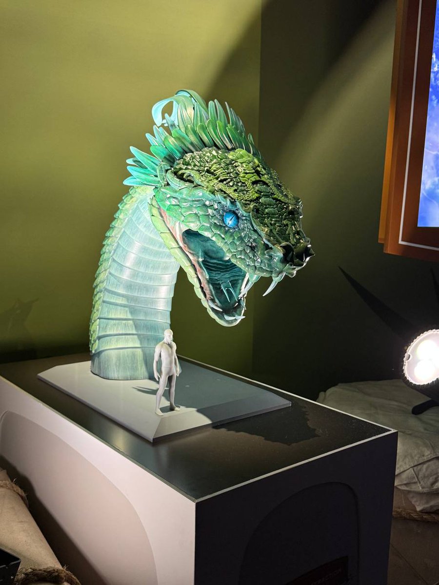 The Tsukan serpent model on the D23 show floor