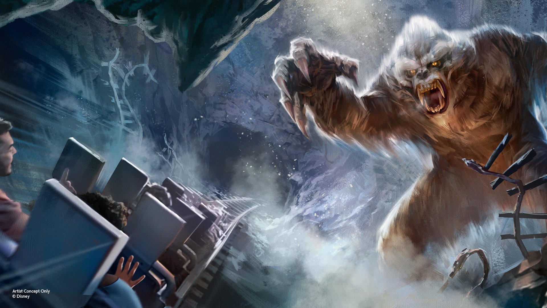 The Yeti Audio-Animatronics figure returns to life inside Expedition Everest