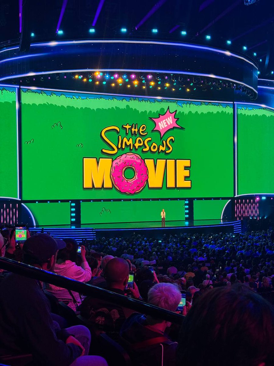 The Simpsons showed a sneak peek of The New Simpsons Movie at the Disney Entertainment Showcase, coming next S