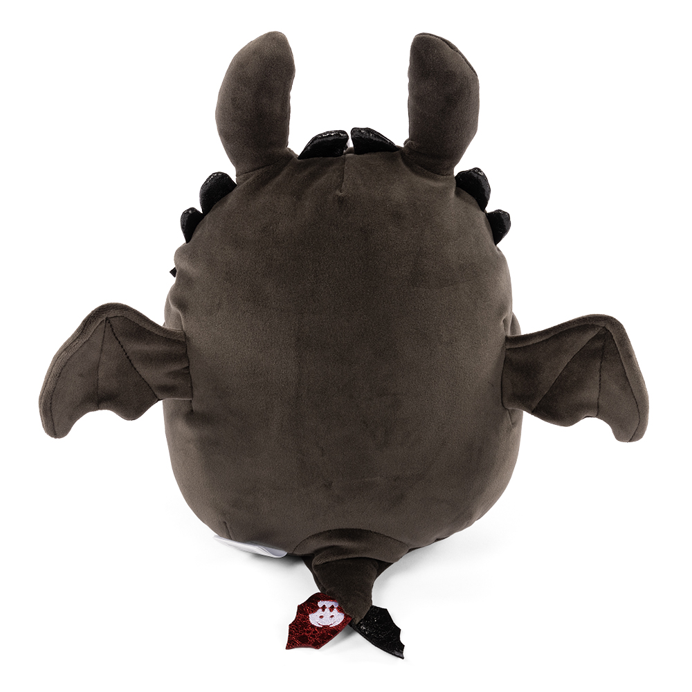 Back view of the Toothless How to Train Your Dragon Squishmallow