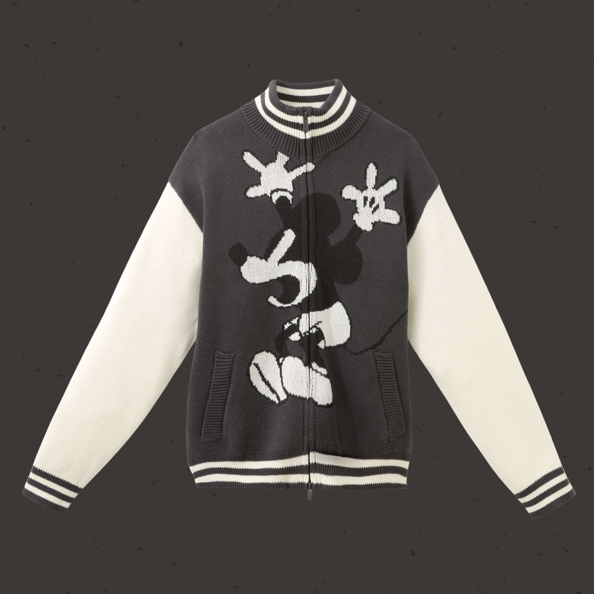 Mickey Mouse Varsity Sweater Jacket The Haunted House