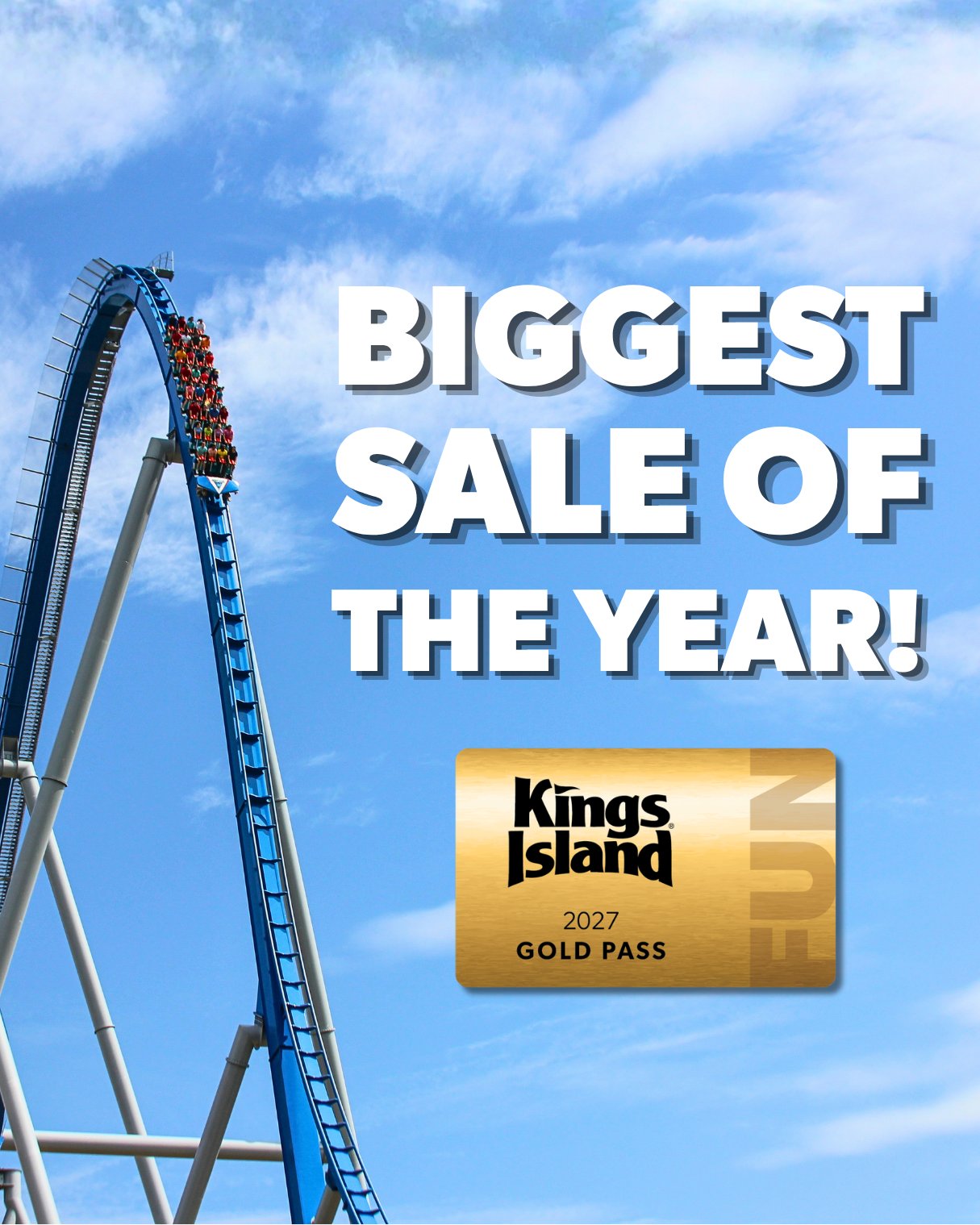 Kings Island 2027 Season Passes sale creative