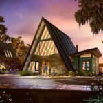 A-frame waterfront Lake House at Disney's Lakeshore Lodge