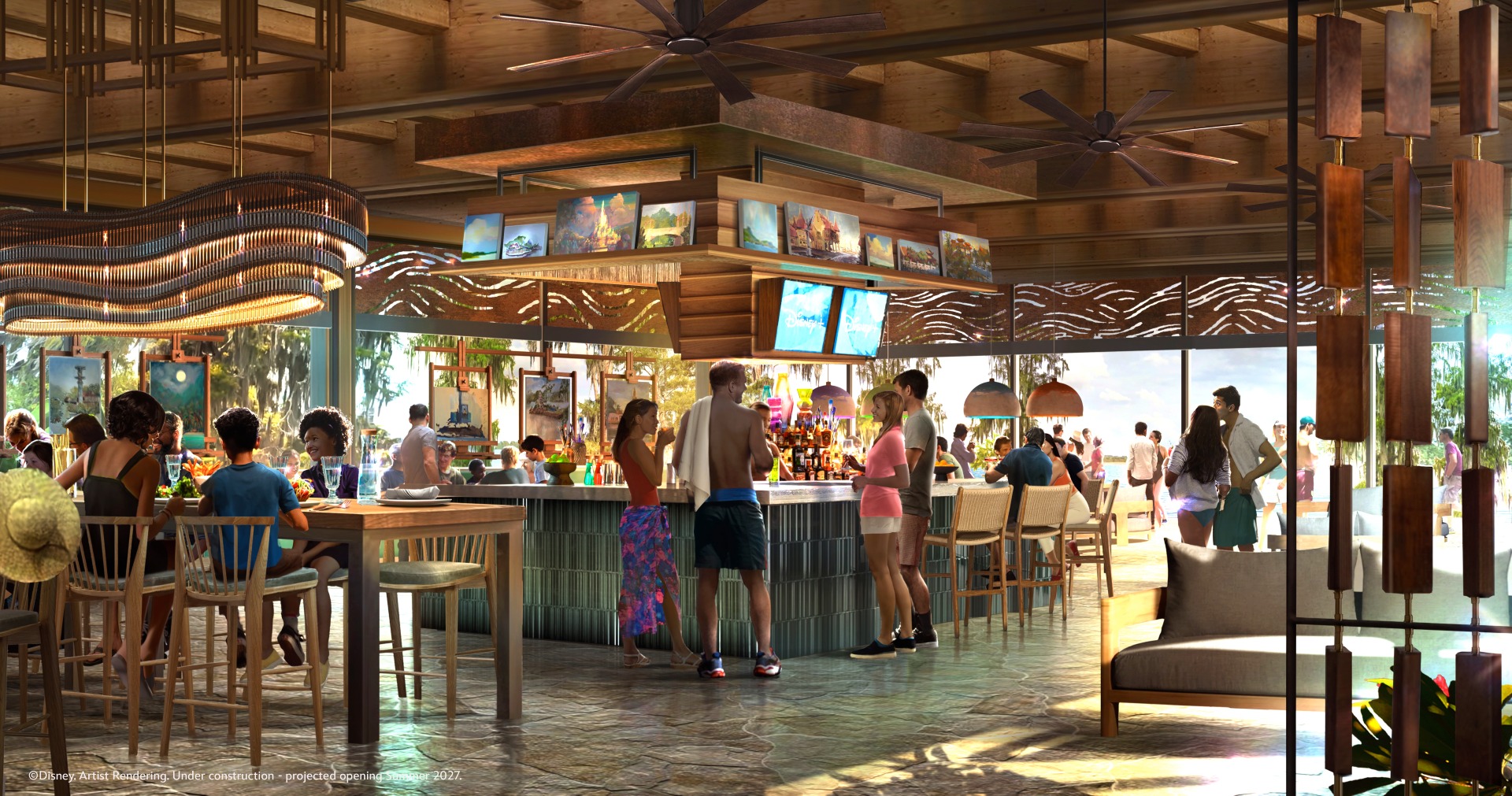 Concept art of Paint Out Point Bar and Grill near Lakeshore Lagoon
