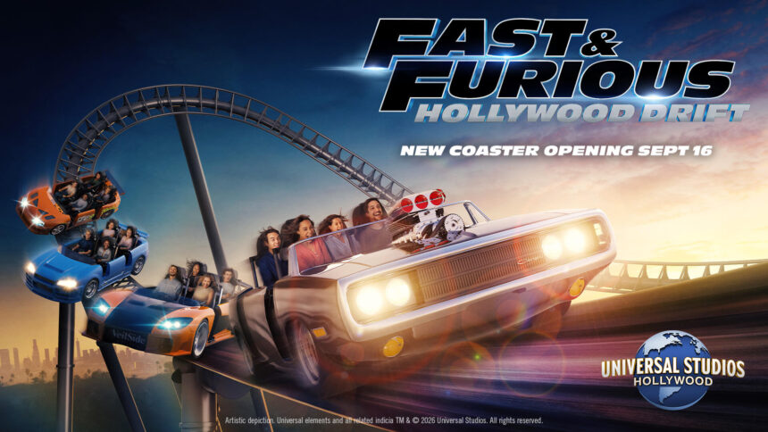Fast & Furious: Hollywood Drift Opens Sept. 16 at Universal Studios Hollywood