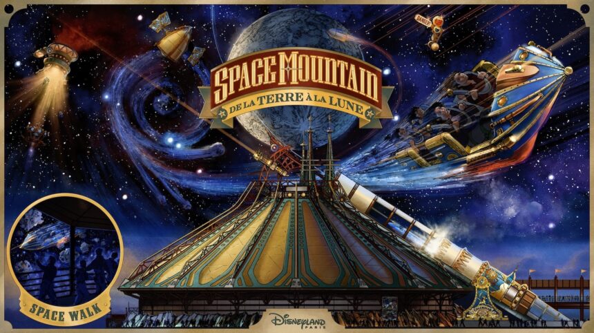 Space Mountain’s Moon Story Returns to Disneyland Paris