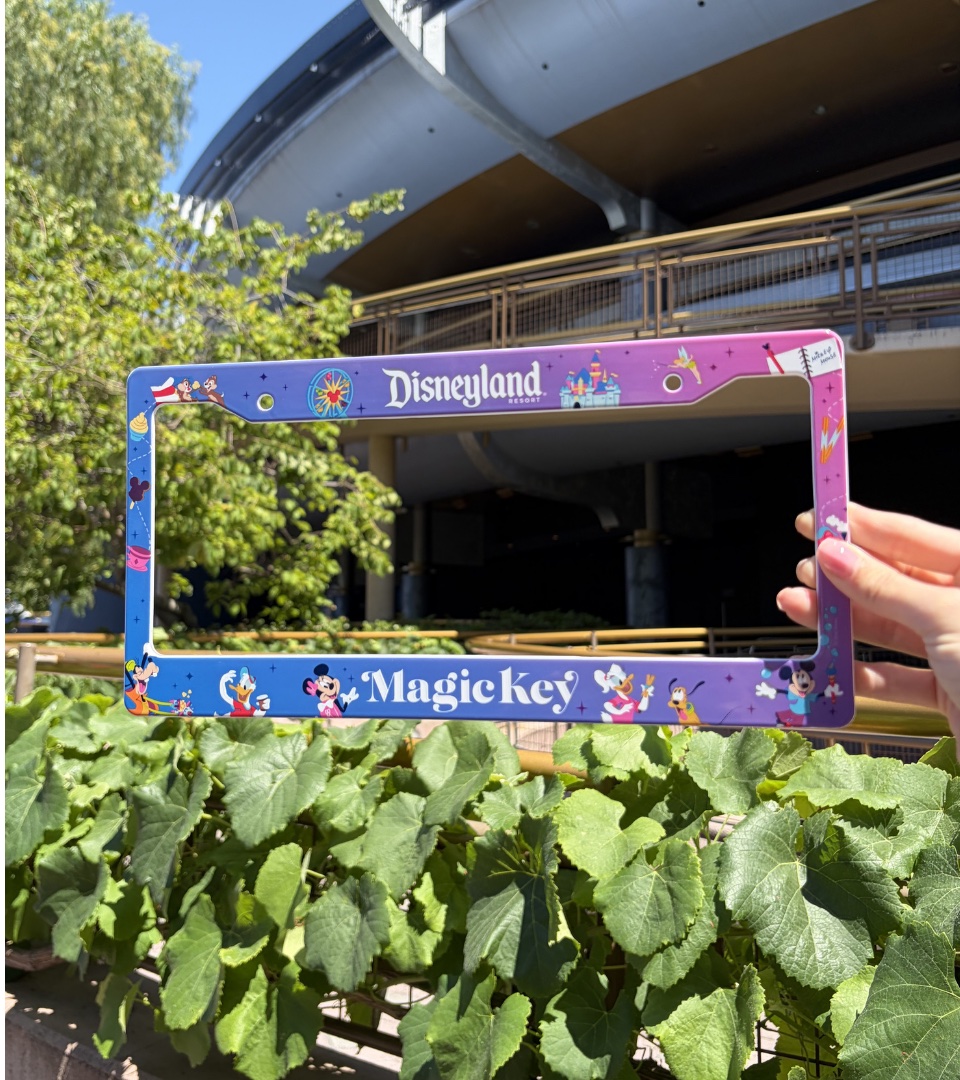 Magic Key License Plate Frame Missed Keepsake at Disney California Adventure.