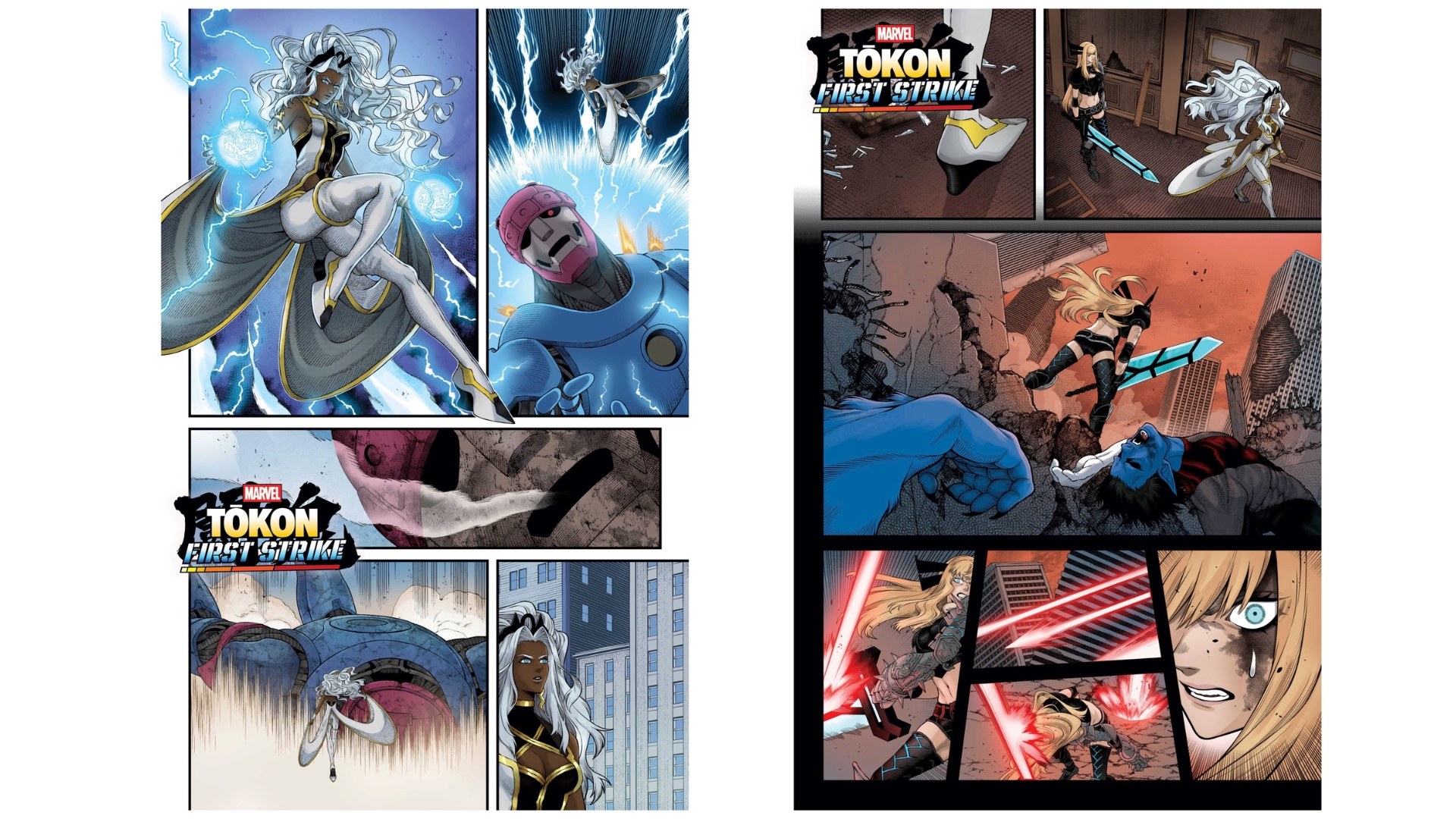 Official source photo for MARVEL Tōkon: First Strike #1 Writers on the Game Prequel