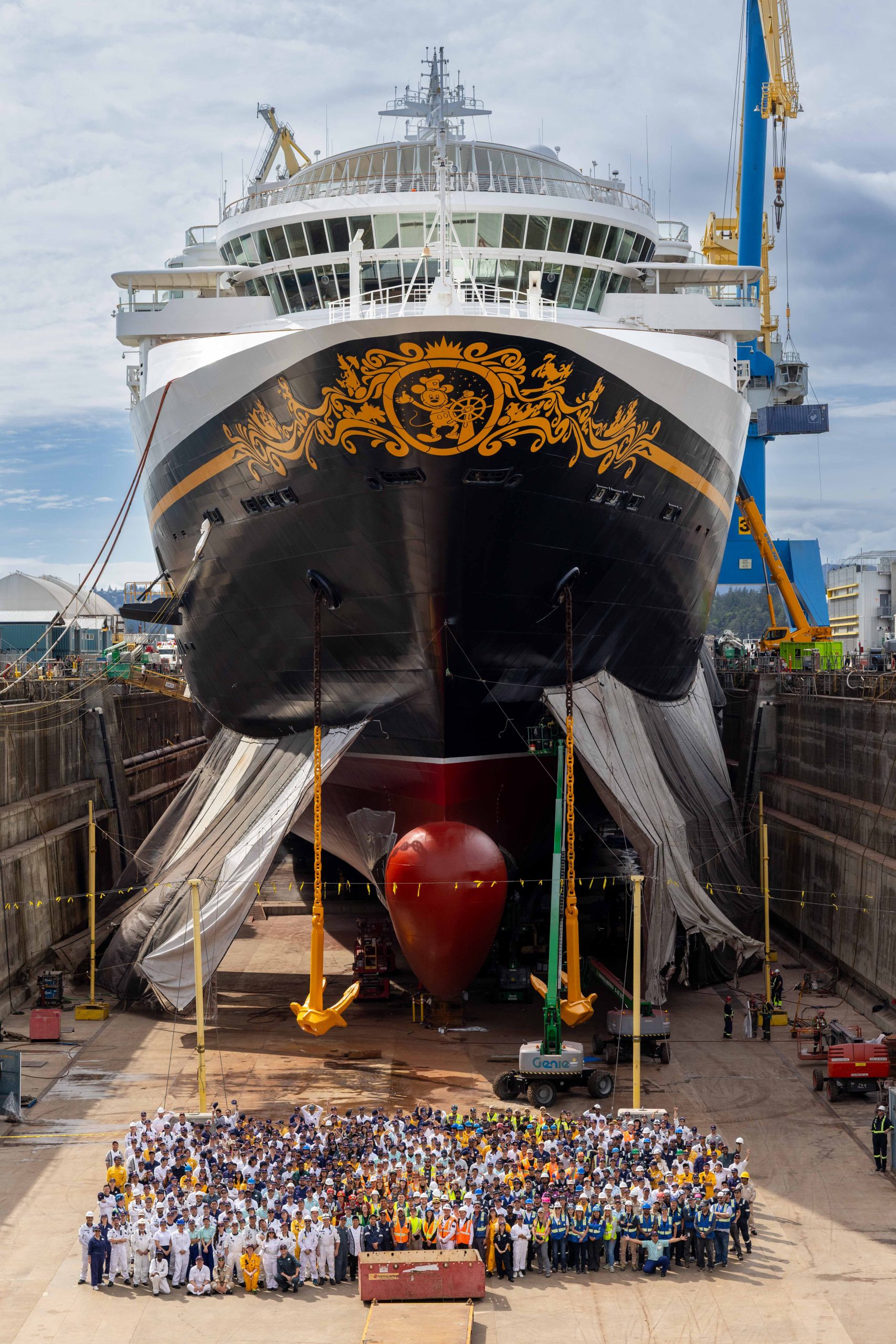 Official source photo for Disney Wonder Gets Over 12 Miles of New Carpet