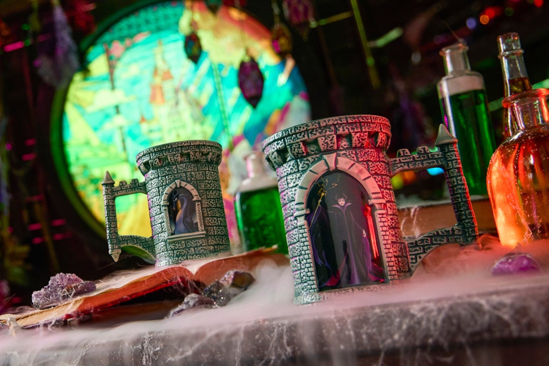 Official source photo for Disney Halloween Home Decor 2026: Maleficent and Stitch
