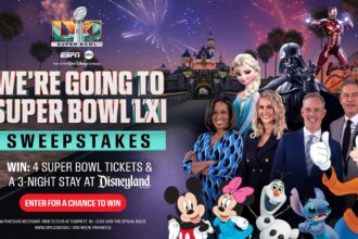 ESPN Super Bowl LXI Sweepstakes Features Disneyland Resort Stay