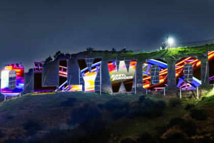 Universal Studios Hollywood Turned the Hollywood Sign Chrome for Hollywood Drift