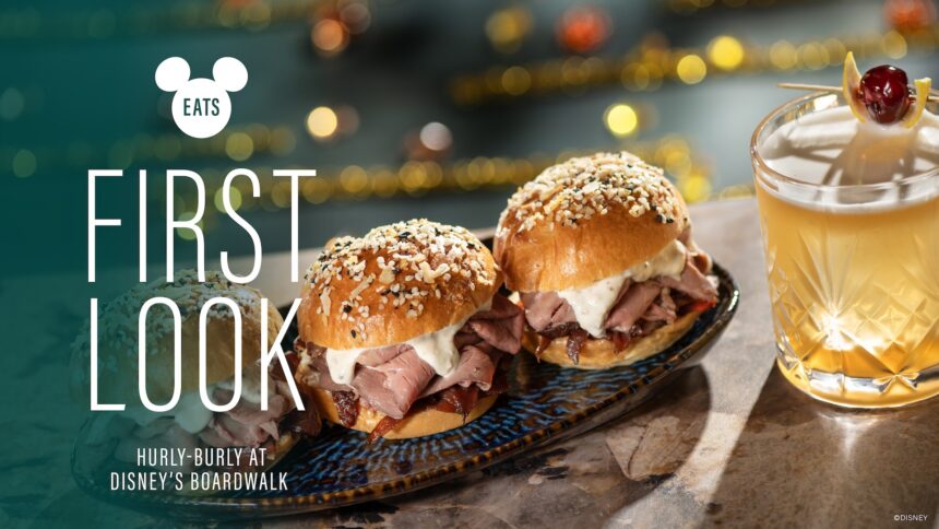 Hurly-Burly Menu, Disney’s BoardWalk 2026
