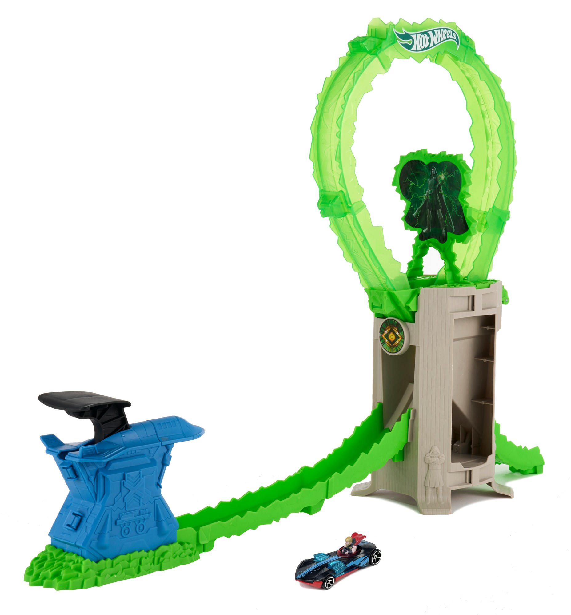 Hot Wheels Superstar Speeders Avengers: Doomsday Loop Challenge Trackset