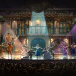 Concept art of Disney Encanto on stage in the Walt Disney Theatre on the Disney Believe