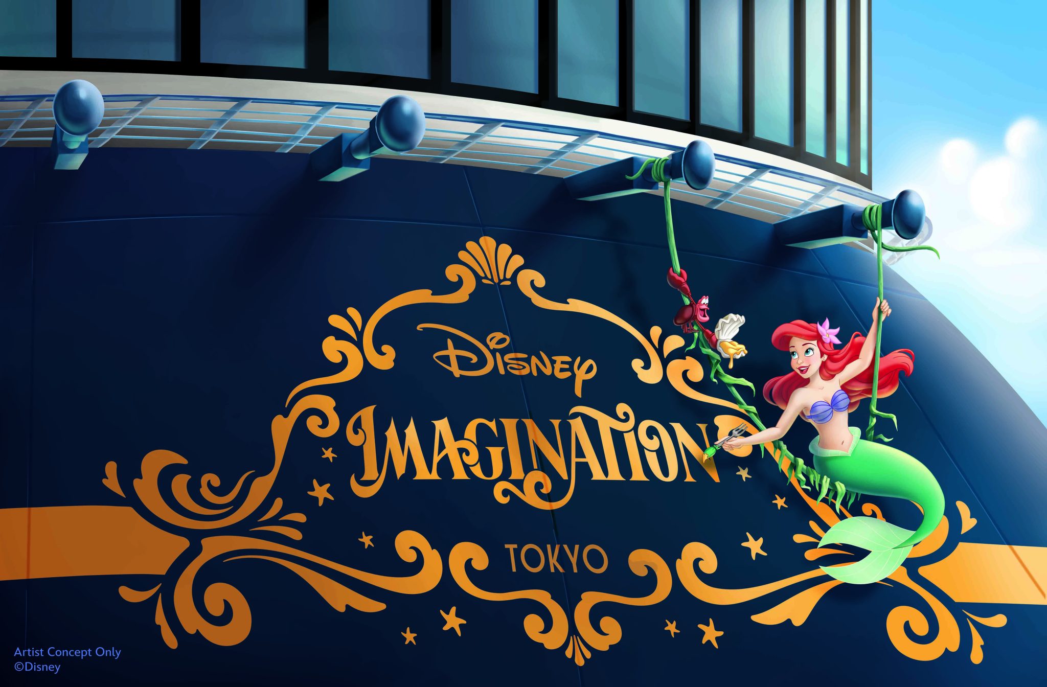 Official source photo for Disney Imagination Debuts From Tokyo in Spring 2029