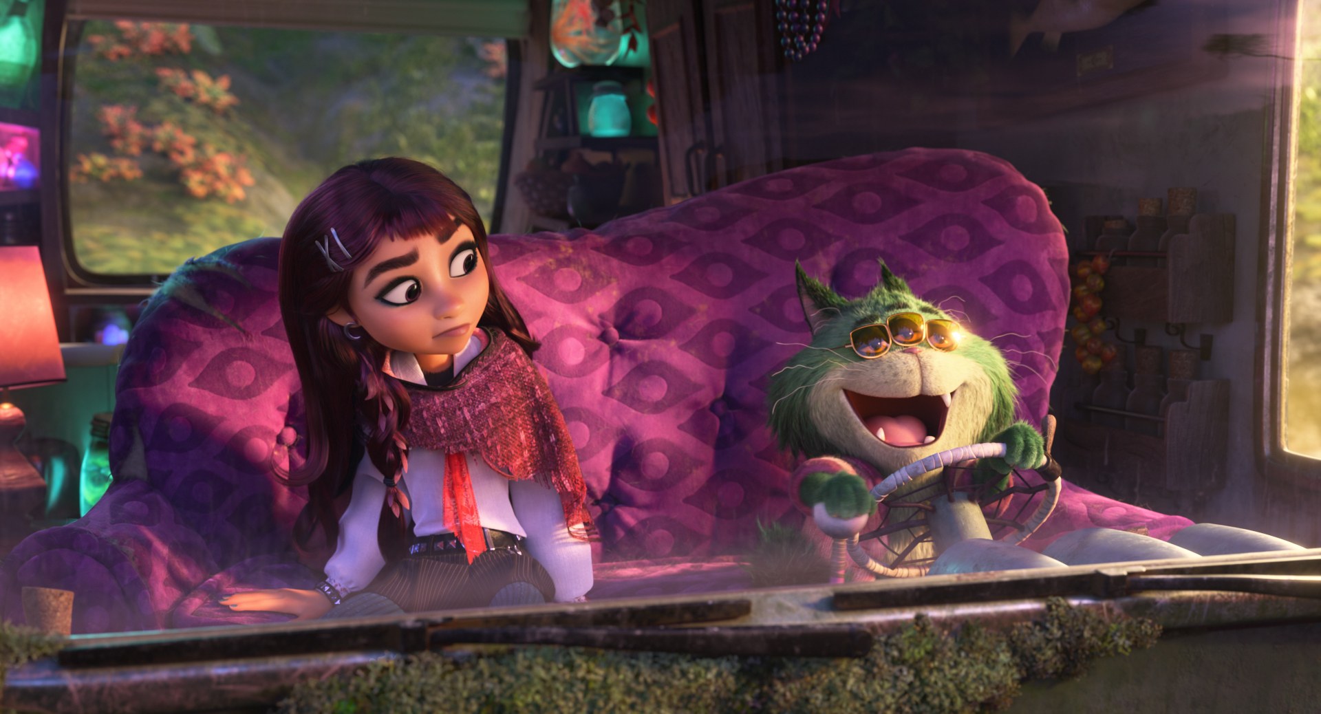 Billie Doe (voiced by Hailee Steinfeld) and Beef Roger Crummchuk (voiced by Walton Goggins)
