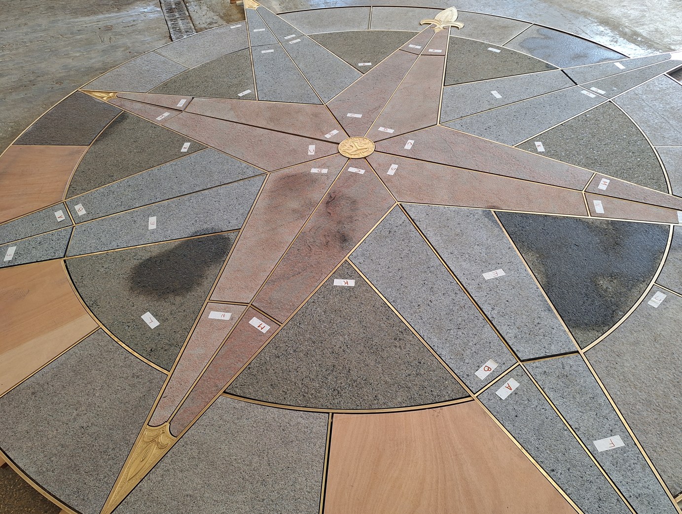 Official source photo for Sleeping Beauty Castle Bridge Gets New Compass Rose