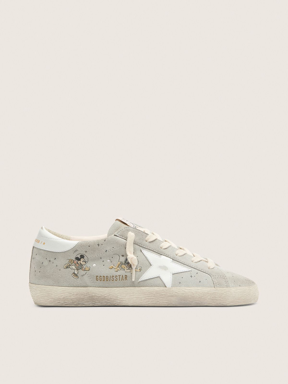 Official source photo for Disney Golden Goose Collection Debuts Space-Themed Sneakers
