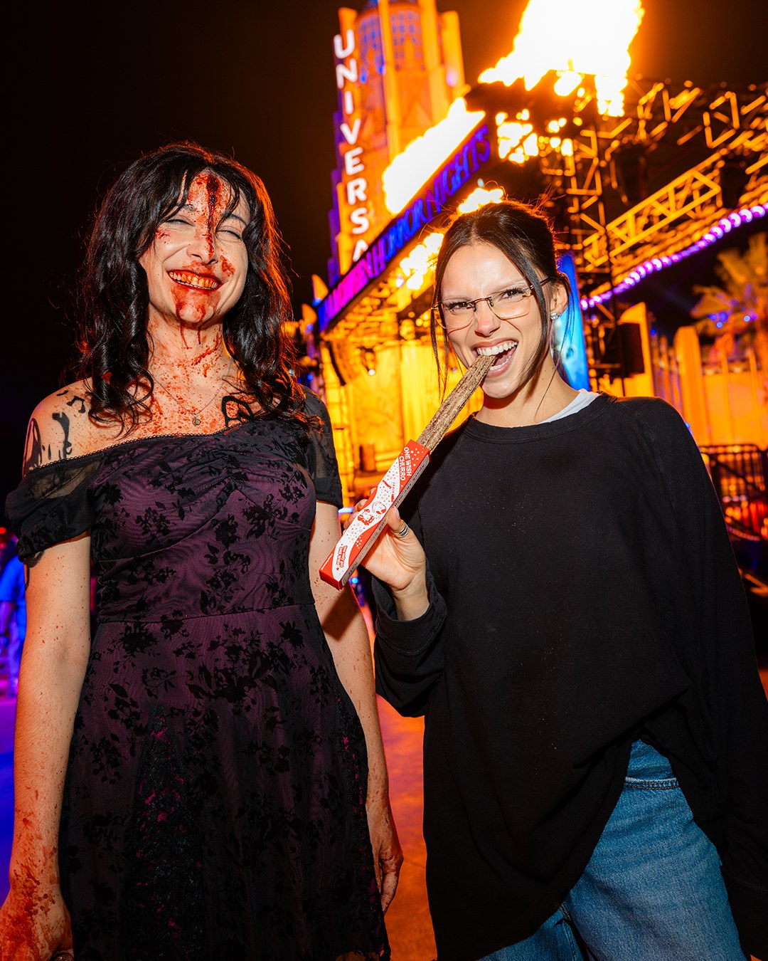 Official source photo for Halloween Horror Nights Gets a Visit From Inde Navarrette