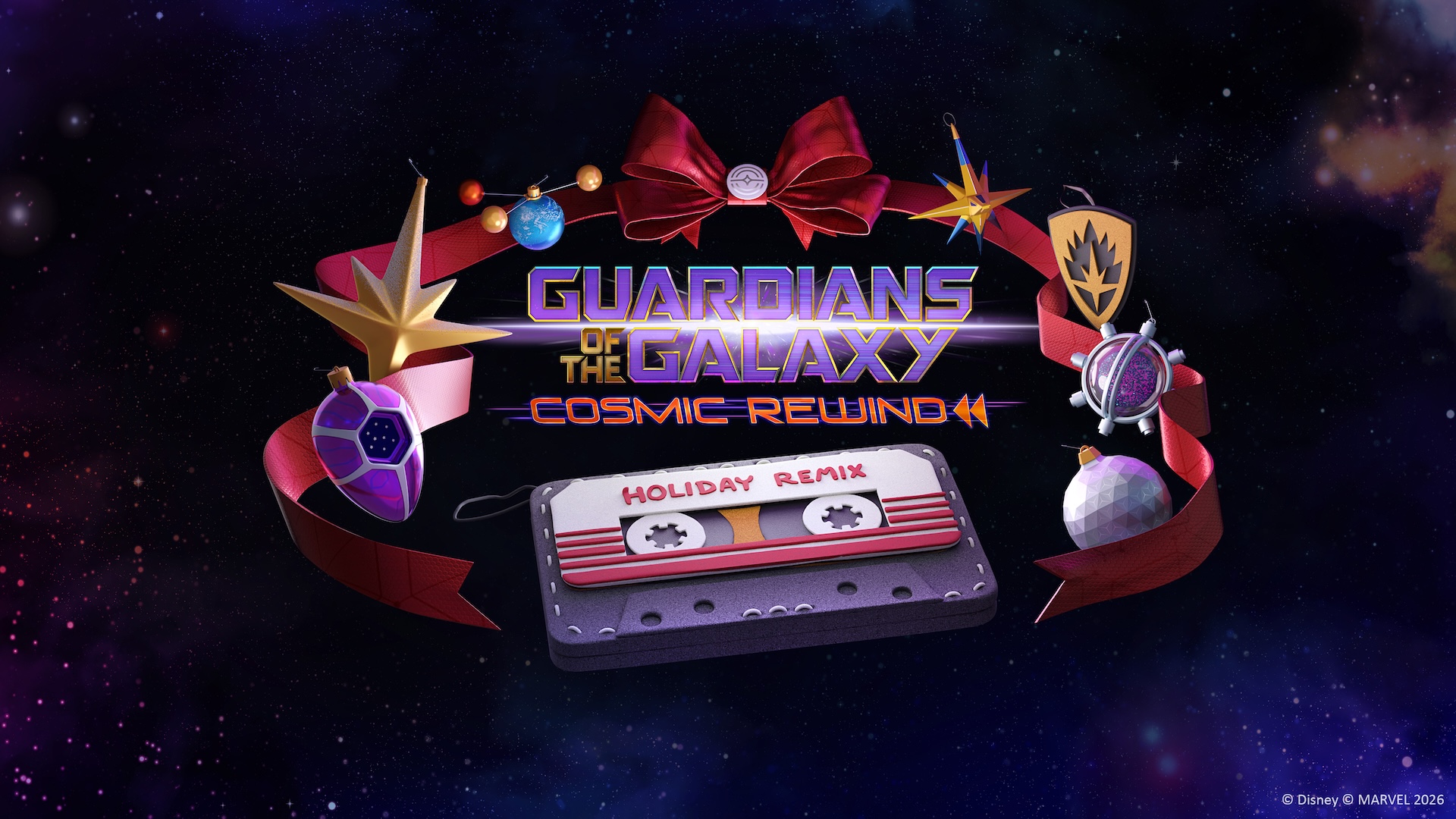Official source photo for Guardians of the Galaxy: Cosmic Rewind Adds 3 Holiday Songs