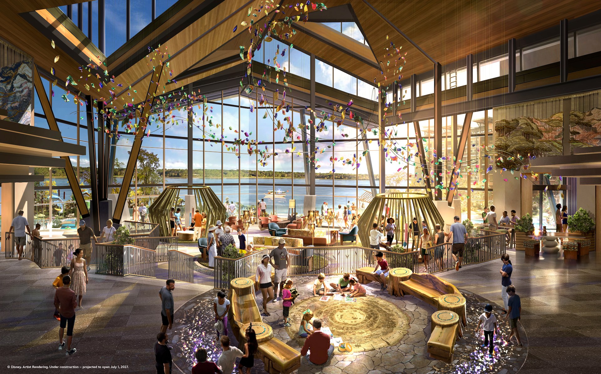 Official source photo for Disney's Lakeshore Lodge Reveals Branch & Brush Lounge