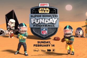 Star Wars Funday Football Brings C-3PO and Live Animation to Super Bowl LXI