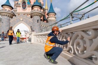 Sleeping Beauty Castle Bridge Gets New Compass Rose