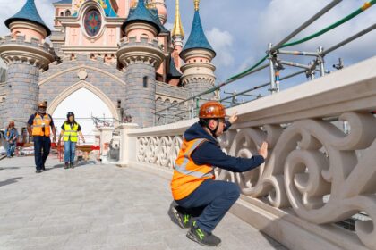 Sleeping Beauty Castle Bridge Gets New Compass Rose