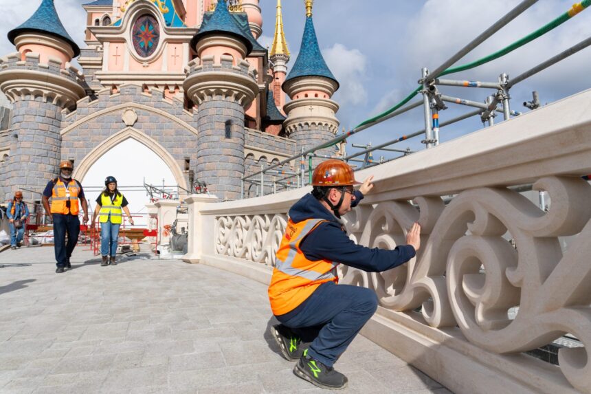 Sleeping Beauty Castle Bridge Gets New Compass Rose